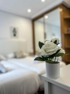 Posteľ alebo postele v izbe v ubytovaní Olas de Ondarreta - Local Rentss