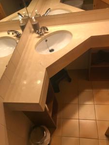 a bathroom with a sink and two sinks at CA LA ROSITA in Solsona +10 photos