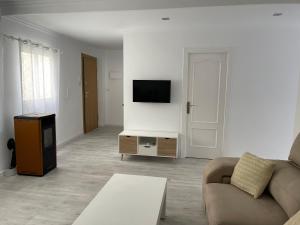 TV a/nebo společenská místnost v ubytování Old Town Oliva Guest Apartment