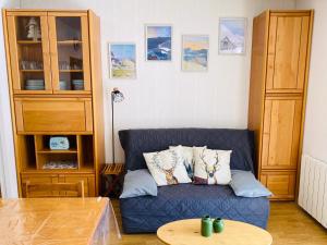 Posedenie v ubytovaní La Marmotaine, T2 bis, Parking privé, Balcon vue montagne