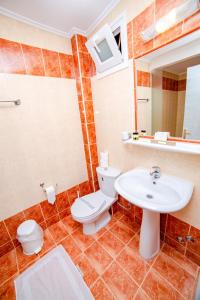 Koupelna v ubytování Hotel Zefyros