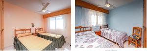 Postel nebo postele na pokoji v ubytování Jardin 5 Playa de Gandia - No Fiestas - Con Wifi + 5 fotografií