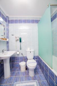 Koupelna v ubytování Hotel Zefyros