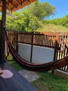 Uma varanda ou terraço em Chalés Paradise
