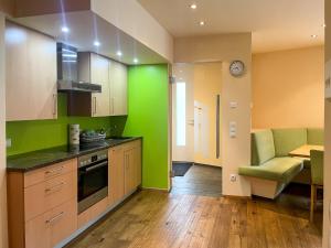 Kuchyň nebo kuchyňský kout v ubytování Apartment Waldnah