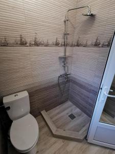 Koupelna v ubytování Zapp House