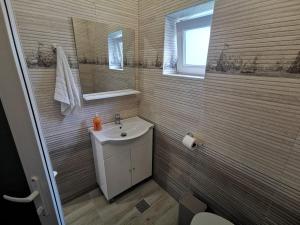 Koupelna v ubytování Zapp House
