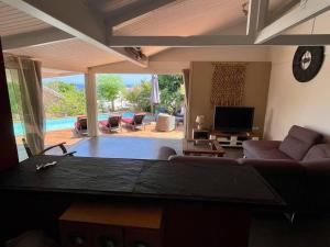 Χώρος καθιστικού στο Villa Bourbon de charme