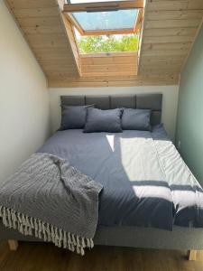 Ένα ή περισσότερα κρεβάτια σε δωμάτιο στο Liwia Park Green House