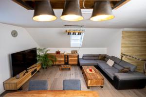 Posezení v ubytování Apartmány v Podzámčí