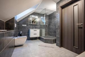 Koupelna v ubytování Apartmány v Podzámčí