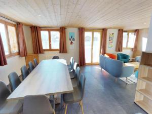 a conference room with a long table and chairs at Chalet Avoriaz, 8 pièces, 14 personnes - FR-1-314-101 in Avoriaz