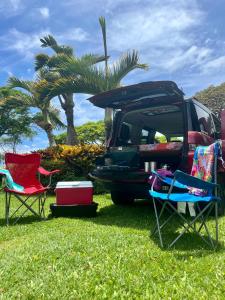 Go Camp Maui外面的花园