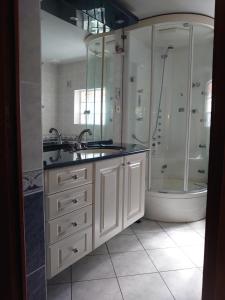 Koupelna v ubytování Grand Appartement à Gerardmer + 15 fotografií