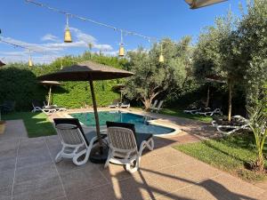 Bazén v ubytování Oasis Merasi Marrakech nebo v jeho okolí