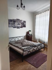 a bedroom with a bed in a room at Apartmán Pražská in Jablonec nad Nisou