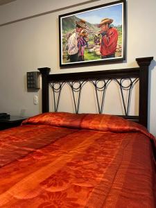 En eller flere senge i et værelse på THIZMA HOTELES Ex HotelSantaMaria