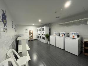 Una cocina o cocineta en Apartment with incredible view, pool and gym