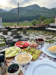 Comida na casa de temporada ou em algum lugar perto