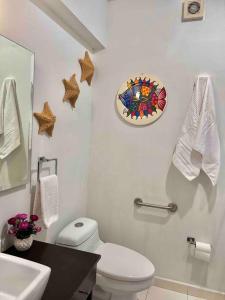 Koupelna v ubytování Lindo Depa muy cerca de Coyoacan y Universidad