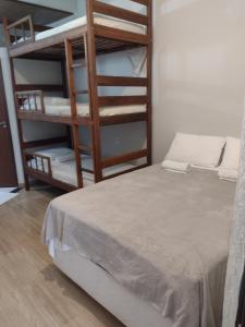 Postel nebo postele na pokoji v ubytování Hospedaje MorroSP