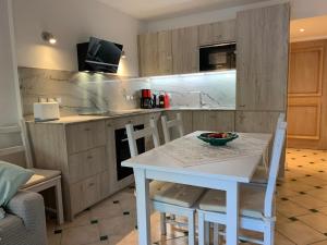 Η κουζίνα ή μικρή κουζίνα στο Les Lavandiers appartement rénové totale avec climatisation