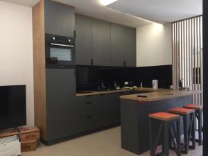 Dapur atau dapur kecil di Apartamenty na Górce