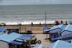 Üldine merevaade või majutusasutusest New Gitanjali Hotel, New Digha pildistatud vaade