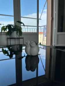 Balkón nebo terasa v ubytování Grand appartement Bron centre proche Eurexpo et Groupama