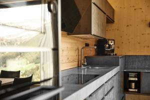 Köök või kööginurk majutusasutuses Alm-Lodges Montafon by Pferd auf Wolke