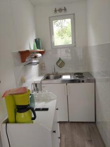 Ferienbungalows am Wolziger See的厨房或小厨房