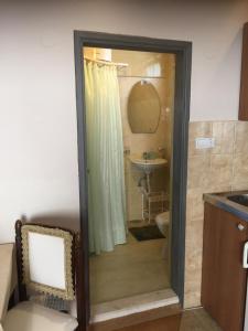 Koupelna v ubytování Apartmani Padrov