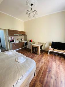 Kuchyň nebo kuchyňský kout v ubytování Apartmán Diana