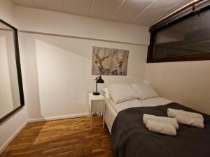 En eller flere senge i et værelse på Three Bedroom Apartment In Rdovre, Trnvej 33b, 2
