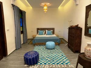 Postel nebo postele na pokoji v ubytování Oasis Merasi Marrakech + 37 fotografií