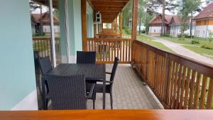 Balkón nebo terasa v ubytování Apartmán Lipno s výhledem na jezero
