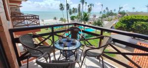 Balkon atau teras di Blanco Beach Cumbuco, Apto 406A