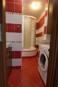 Koupelna v ubytování Apartmán u Klínovce