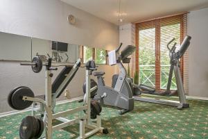 Fitness centrum a/nebo fitness zařízení v ubytování Balance Hotel Leipzig Alte Messe