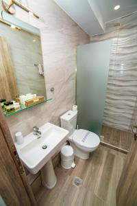 Koupelna v ubytování Hotel Zefyros