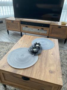 TV a/nebo společenská místnost v ubytování Fenix loft