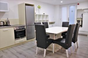 A kitchen or kitchenette at Hotel Mika Downtown