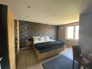 Postel nebo postele na pokoji v ubytování Haus Lotusblüte