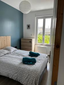 Posteľ alebo postele v izbe v ubytovaní La petite Boutique Bleue