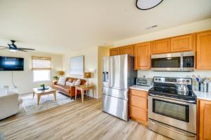 A kitchen or kitchenette at Nags Head Vacation Rental with Hot Tub Near Beach!