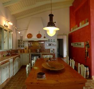 Kuchyň nebo kuchyňský kout v ubytování Sea View Villa with 4 bedrooms - grECOrama