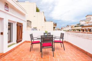 Balkon lub taras w obiekcie Cozy Studio with Amazing Terrace near Plaza España