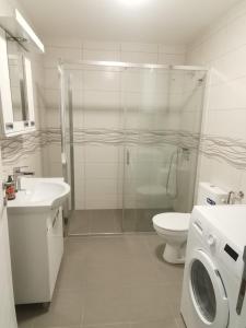 Koupelna v ubytování T lux apartman + 20 fotografií