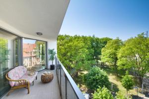 Balkón alebo terasa v ubytovaní Apartamenty Horyzont SeaView by Rent like home