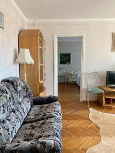 TV a/nebo společenská místnost v ubytování Two-bedroom apartment in central Palanga